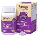 Renzo's Picky Eater Kids Πολυβιταμίνη με σίδηρο, Διάλυση Παιδικές Βιταμίνες με βιταμίνη D3 & K2 και άλλα, 60 Sugar-Free Μελάτες, Cherry Mo’ Cherry Γεύση