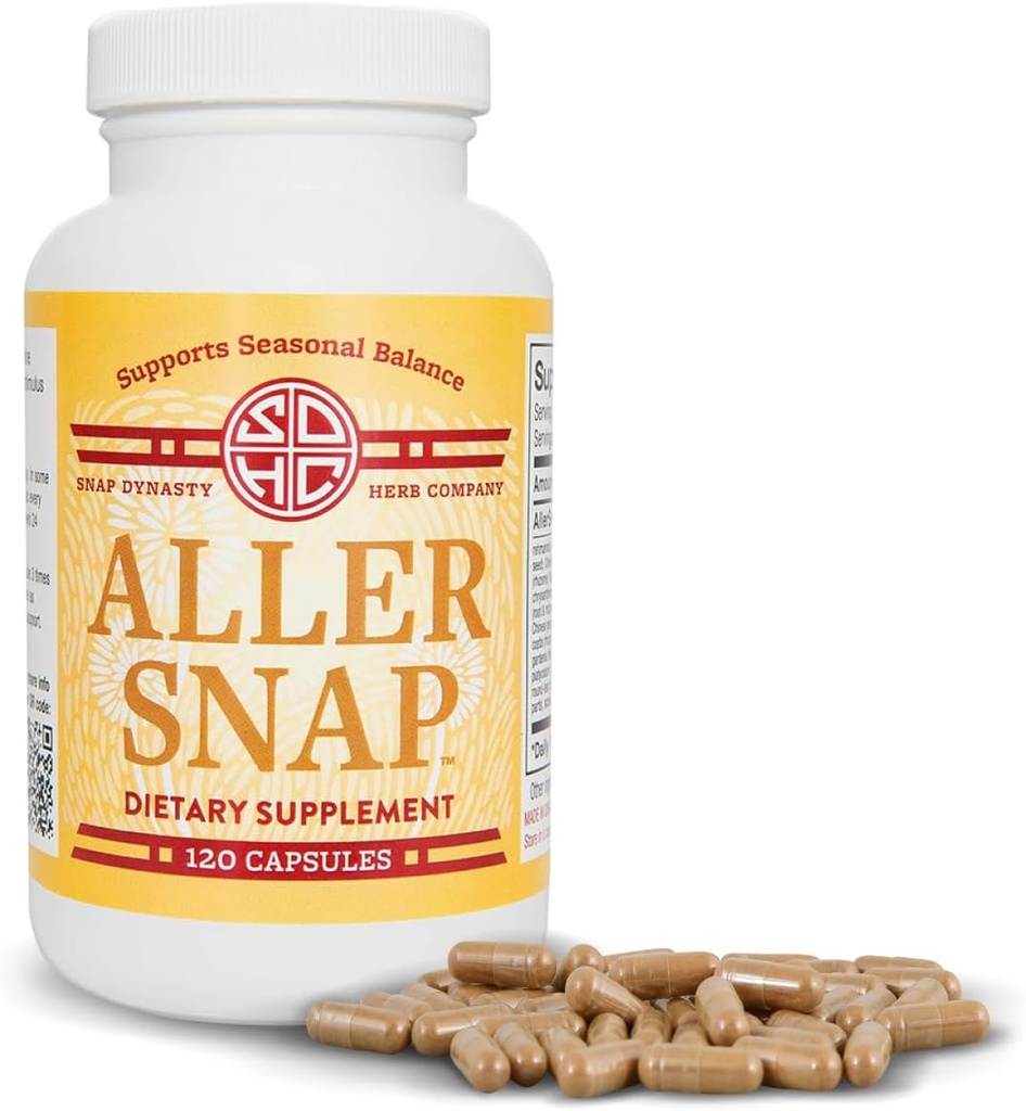 Snap Dynasty Aller Snap - 120ct Capsules, 1 Paket - Sağlıklı Histamine Yanıtı için Bitki bazlı Mevsimlik Destek, Histamine Support Supplement, No Contraindications