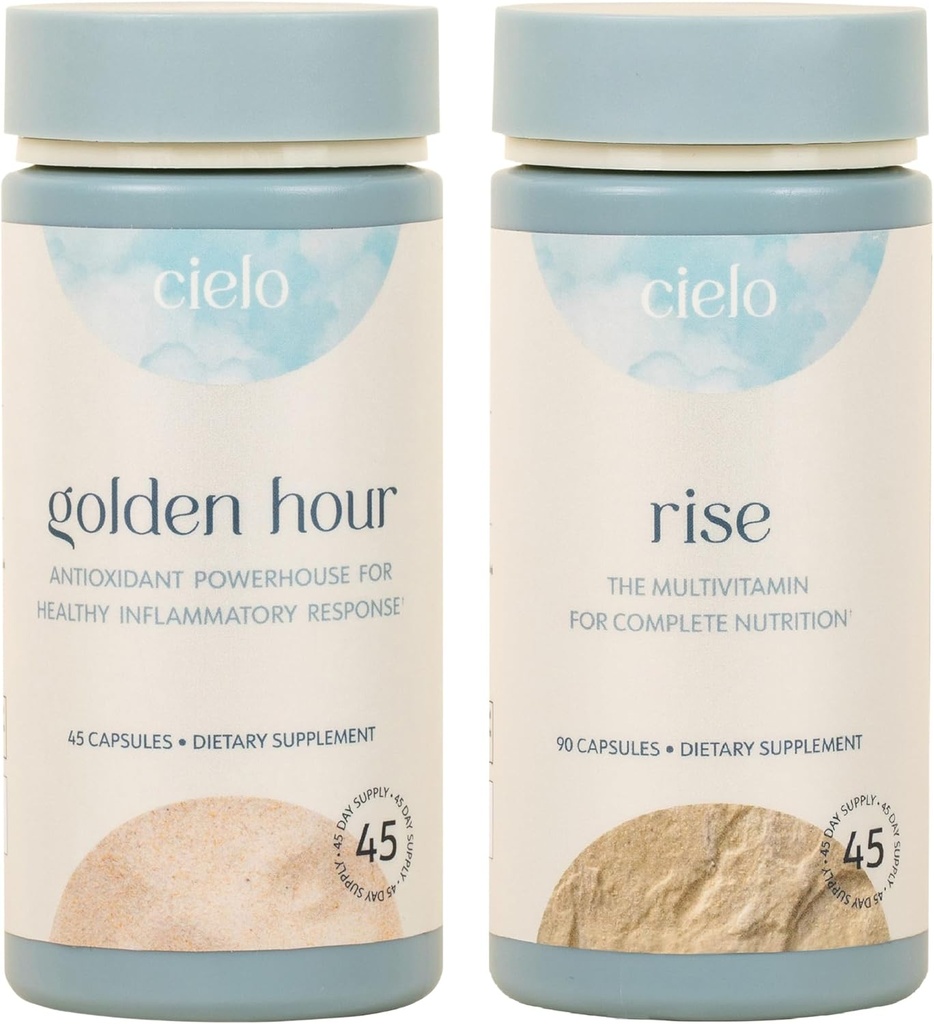 Cielo Golden Hour Antioksi & Rise Multivitamin Set - 45 Day Supply