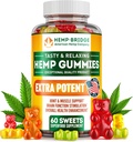 Hemp Gummies - ABD'de Made - Omega 3 Supplement with Hemp Oil - Fruity Gummies for Commons, Muscles, Relax, Calm, Sleep, Skin ve Nails