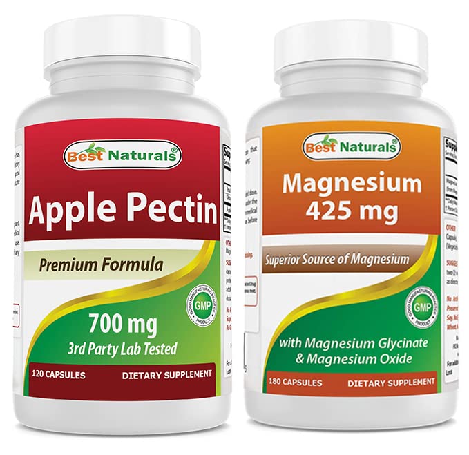 Best Naturals Apple Pectin 700 mg & Γλυκινικό μαγνήσιο 425 mg