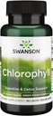 Swanson Chlorophyl - Green Foods Formula Υποστήριξη της Φυσικής Διαδικασίας Καθαρισμού & Αποσμητικό του Σώματος - Προάγει την υποστήριξη της υγείας των ορνίθων - (90 Liquid Veggie Κάψουλες, 50mg Καθένα)