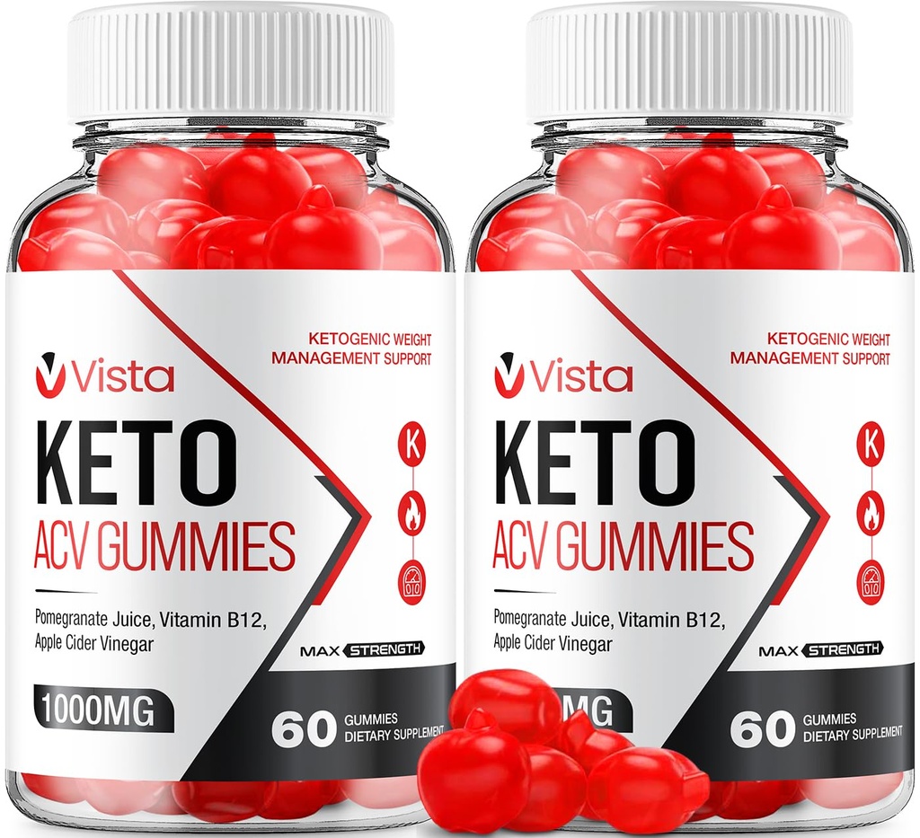 (2 Pack) Vista Keto ACV Gummies - Gelişmiş Formula Vista Chem Plus ACV Gummies Apple Cider Vinegar Vista ACV Diyetary Supplement Men Women (120 Gummies)
