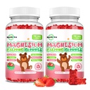 Παιδικά Γλυκαντικά Μαγνήσιο Glycinate Gummies, Συμπλήρωμα Μαγνησίου με L-Θεανίνη, Βιταμίνη Β6, D3 για παιδιά & ενήλικες, Ήρεμο Μαγνήσιο για χαλάρωση ύπνου, Μπρέιν, Μπόνες, Χωρίς ζάχαρη Φράουλα 120ct
