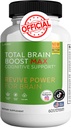 Total Brain Boost - Beyin Desteği Tamamlanmış Memory & Focus Clear Brain Fog & Boost Cognitive Function 120 Natural Capsules
