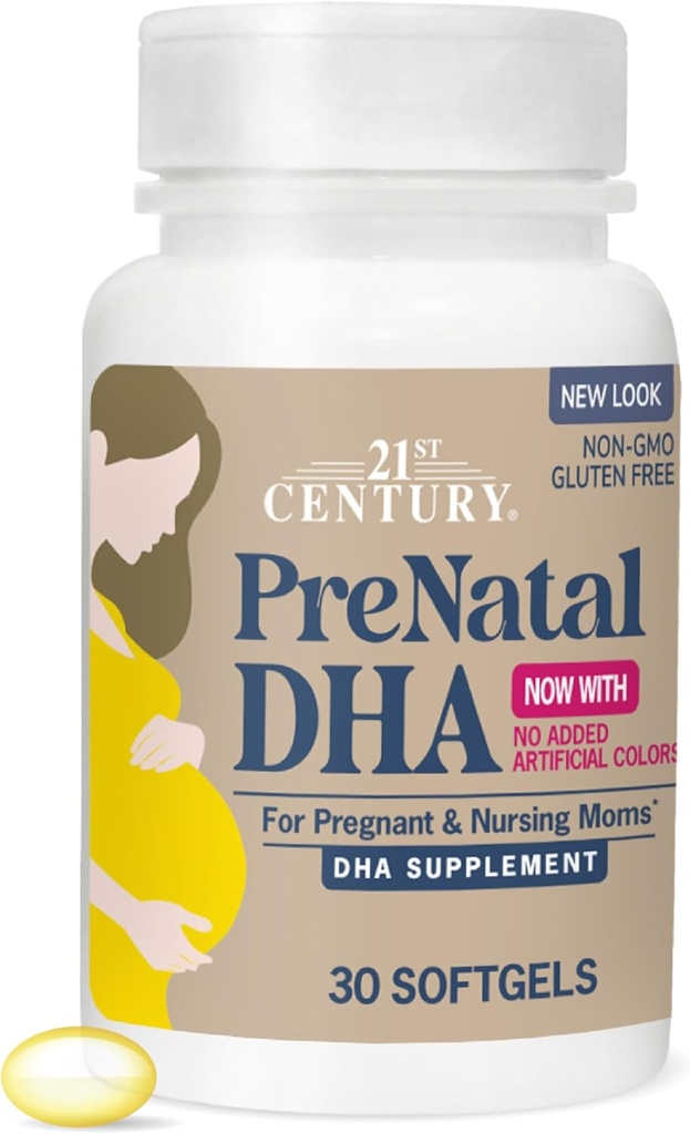 21. Yüzyıl PreNatal DHA Softgels, 30 Kont