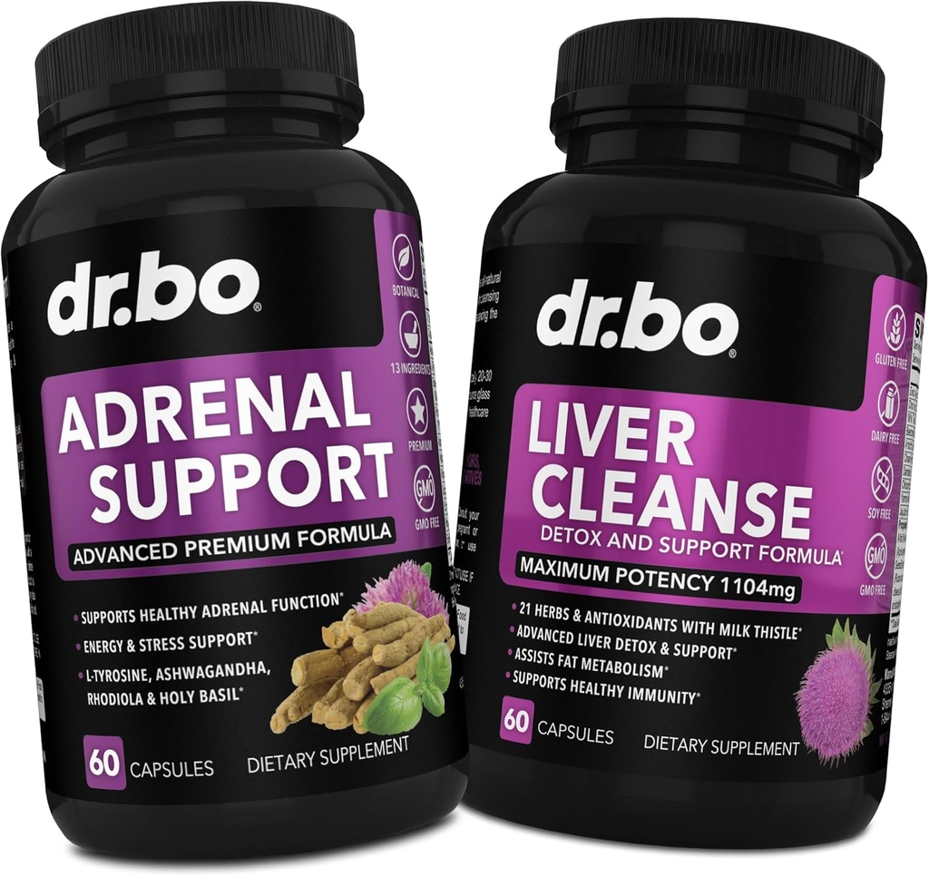 Συμπλήρωμα Detox Adrenal Support Cortisol & Liver Cleanse Detox - Συμπληρώματα Adrenal Fatigue για την υγεία Cortisol - Liver Gallbladder Care Formula Κάψουλες & φυσικά συμπληρώματα Dandelion γάλακτος