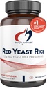 Sağlık Red Yeast Rice Capsules için tasarımlar - 1200 mg (1.2g) Cardiovasüler Sağlık - ABD-Grown Organik Red Yeast Rice (180 Capsules)