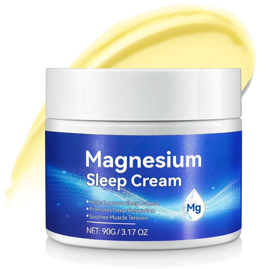 3.17 Oz, Topical Magnezyum Cream için Genric Premium Magnezyum Kremi - Absorb'a Güvenli ve Kolay, Residue olmadan Hızlı Kurun, Skin'e, Blue Platinum Cream