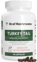 Real Mushrooms Türkiye Tail Capsules – Organik Mushroom Extract for Wellness & Daily Rhythm – Vegan, Non-GMO, No Fillers Turkey Tail Extract - 90 M Countroom Supplements