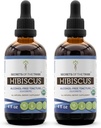 Kabil Hibiscus Tincture Alkol Özgür Tür, USDA Organik Hibiscus Sabdariffa, Çiçek Tincture Supplement (2x4 FL OZ)