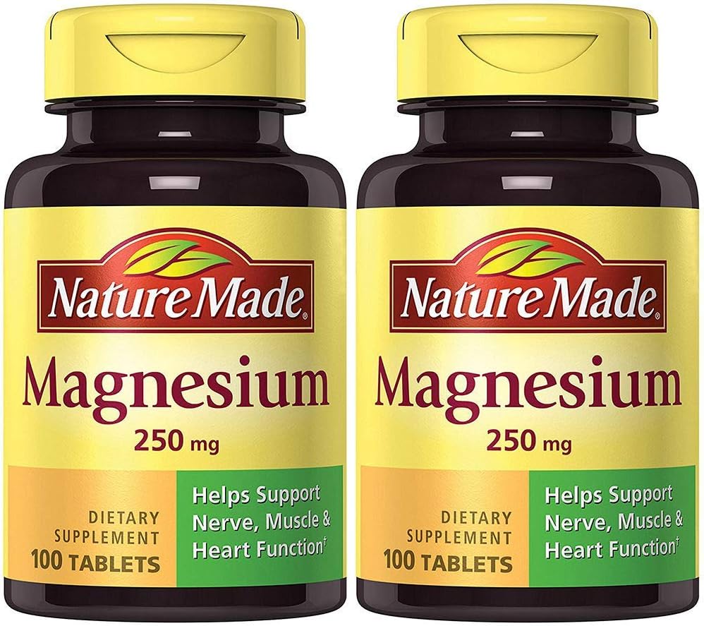 Nature Made Magnesium (Oxide) 250 mg, 100 δισκία (2 φιάλες)