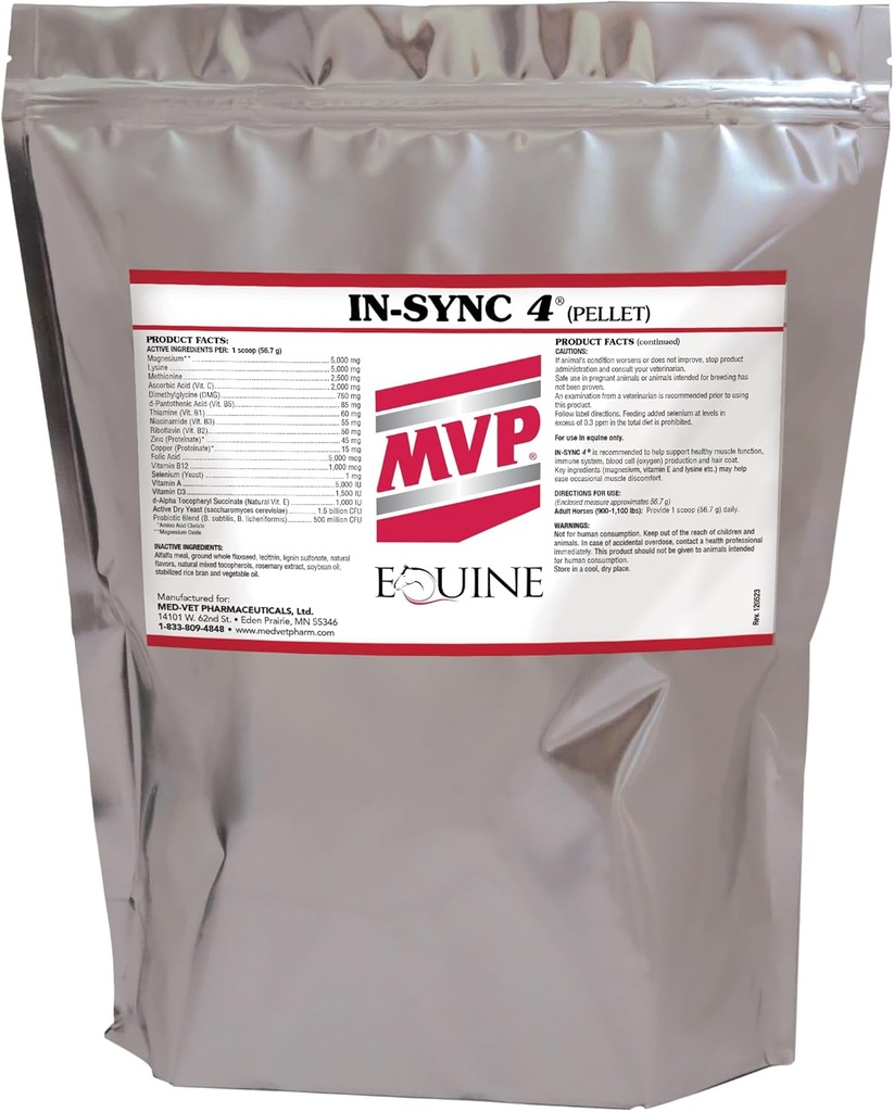 MVP in-Sync (16lb) Natural Vitamin E ile Kas Health / Recovery in Horses.