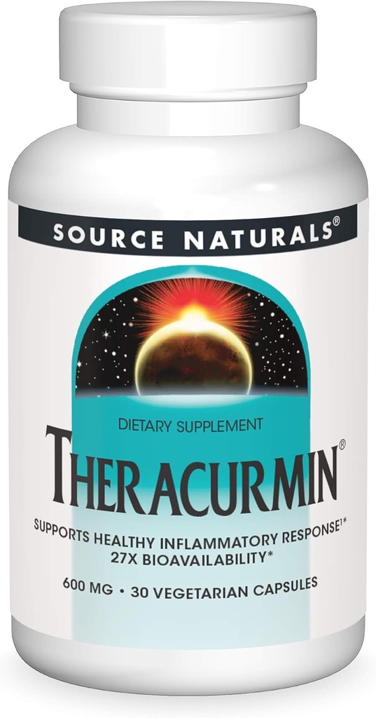 Kaynak Naturals Theracurmin, Sağlıklı Inflammatory Response *, 600 mg - 30 Vegetarian Capsules