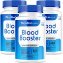 (3 Pack) Microbio Blood Booster, Microbio Blood Booster Pills, Micro Bio Brand Blood Booster, Micro Bio Blood Booster Advanced Formula, Microbio Brands BloodBooster, 90 Capsules for 3 Months
