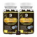 Black Seed Oil & Sea Moss Gummies, 2Pack Irish Sea Moss Gummies με Black Seed Oil, Ashwagandha Extract, Elderberry, Turmeric, Vitamin C, Vitamin D3 - Ανοσολογική υποστήριξη, αρθρώσεις, πέψη, μαλλιά & δέρμα