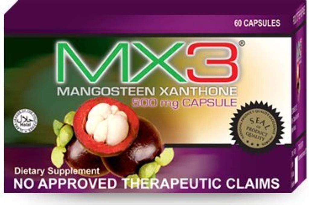 Καψάκιο MX3 (Καψάκιο Mangosteen) 60caps