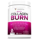 Kilo kaybı için Hidrolyzed Collagen Toz - Burn Ultimate Beauty Kompleksi Kadınlar için Tip I II III V ve X için Fat Yakma Desteği Unflavored 30 Hizmet