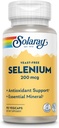 Solaray Yeast Free Selenium 200mcg, Selenium Capsules for Health Yourroid Function & Immune Support, High Abxia Supplement, Vegan, 90 Hizmet, 90 VegCaps