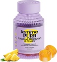Lemme Purr Vaginal Probiyotik Kadınlar için Gummies - Dengeli pH, Sağlıklı Odor, Yeast Balance & Flora Support + Vitamin C for Immune Health - Tasty Pinele (60 Kont)