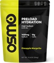 Osmo Preload Hydration Pre Workout Powder Pouch - Περιλαμβάνει διττανθρακικό νάτριο, μαγνήσιο, κάλιο, υδατάνθρακες & Βιταμίνες, ζάχαρη από ζαχαροκάλαμο, κράμβες beat & Αφυδάτωση - Ανανάς Μαργαρίτα (Pouch)