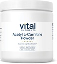 Vital Nutrients Acetyl L-Carnitine Toz | Beyin, Hafıza ve Bilişsel Destek Supplement* | Vegan | Gluten, Süt, Soy Free | Non-GMO | 100 Grams