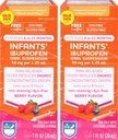Rite Aid Infants' Dye-Free Ibuprofen Drops, Berry Flavor, 50 mg - 2 Değer Paketi | Bebek Ağrısı Reliever | Bebekler için 6 ila 23 Ay | Oral Suspension 50 mg per 1.25 mL | Gluten Free