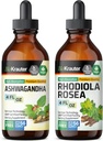BIO KRAUTER Ashwagandha Βάμμα 4 Fl. Oz. & Rhodiola Rosea Βάμμα 4 Fl. Oz.