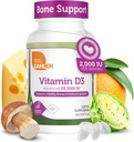 Zahler - Advanced Vitamin D3 2000 IU Softgels (120 Count) Kosher Vegetarian Friendly Vitamin D for Immune Support, Bone, Teeth & Muscle Health - Καθημερινή D3 συμπλήρωμα βιταμίνης για ενήλικες - Easy Swallow V