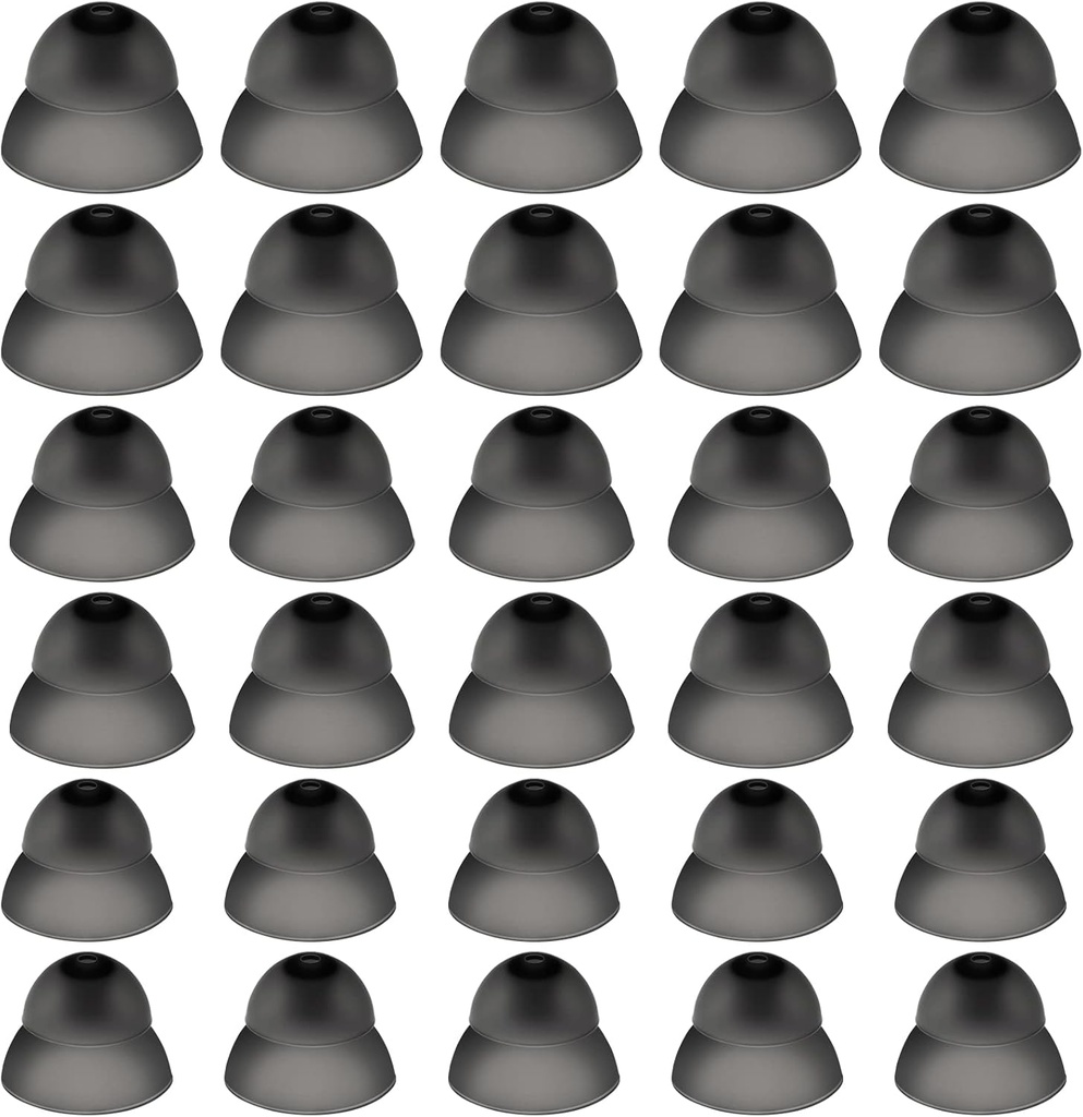30 Hesaplar Dome İşitme Yardımı Silikon İşitme Aid Domes İşitme Aid Power Medium Power Small Close Ear Tips İşitme Doğrudan Büyük Kilitli Ses Tespit Cihazı (Black)