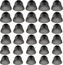 30 Hesaplar Dome İşitme Yardımı Silikon İşitme Aid Domes İşitme Aid Power Medium Power Small Close Ear Tips İşitme Doğrudan Büyük Kilitli Ses Tespit Cihazı (Black)