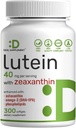 Lutein ve Zeaxanthin Supplements, 40mg Per Servis, 300 Softgels
