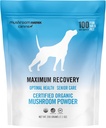 Om Mushroom Matrix maksimum Kurtarma Mushroom Pet Supplement Toz, Köpekler ve Kediler için Optimal Sağlık ve Üst Bakım, 200 Grams, 7.1 oz