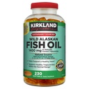 Kirkland Signature Kirkland Vahşi Alaskan Fish Oil 1400 mg Diyetsel Supplement (Netcount 230 Soft Gels), 230.