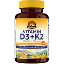 Vitalitown Βιταμίνη D3 K2 συμπλήρωμα, Βιταμίνη D3 10000 IU Βιταμίνη K2 (MK7) 200 mcg, 90 Softgels, μη-GMO, χωρίς γλουτένη & σόγια, για οστά, δόντια, ανοσοποιητική & καρδιακή υγεία
