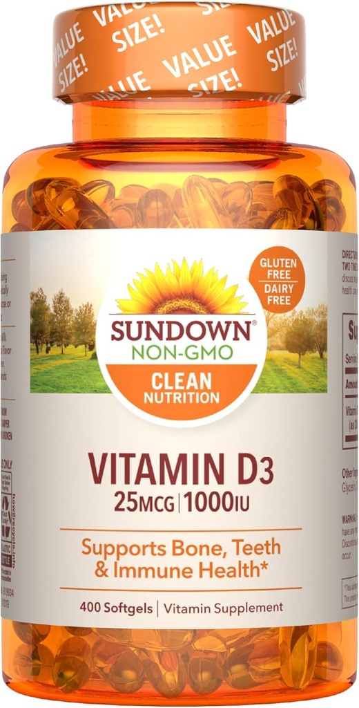 Ηλιοθεραπεία Βιταμίνη D3, 400 Softgels