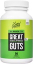 LIVELY VITAMIN CO. Great Guts Probiyotik 50 Milyar CFU Probiyotik - Denge Gut Microbiome, GI Tract, Inflammation, Indigestion, Reflux, Upset Stomach, & Diarrhea - 90 Caps