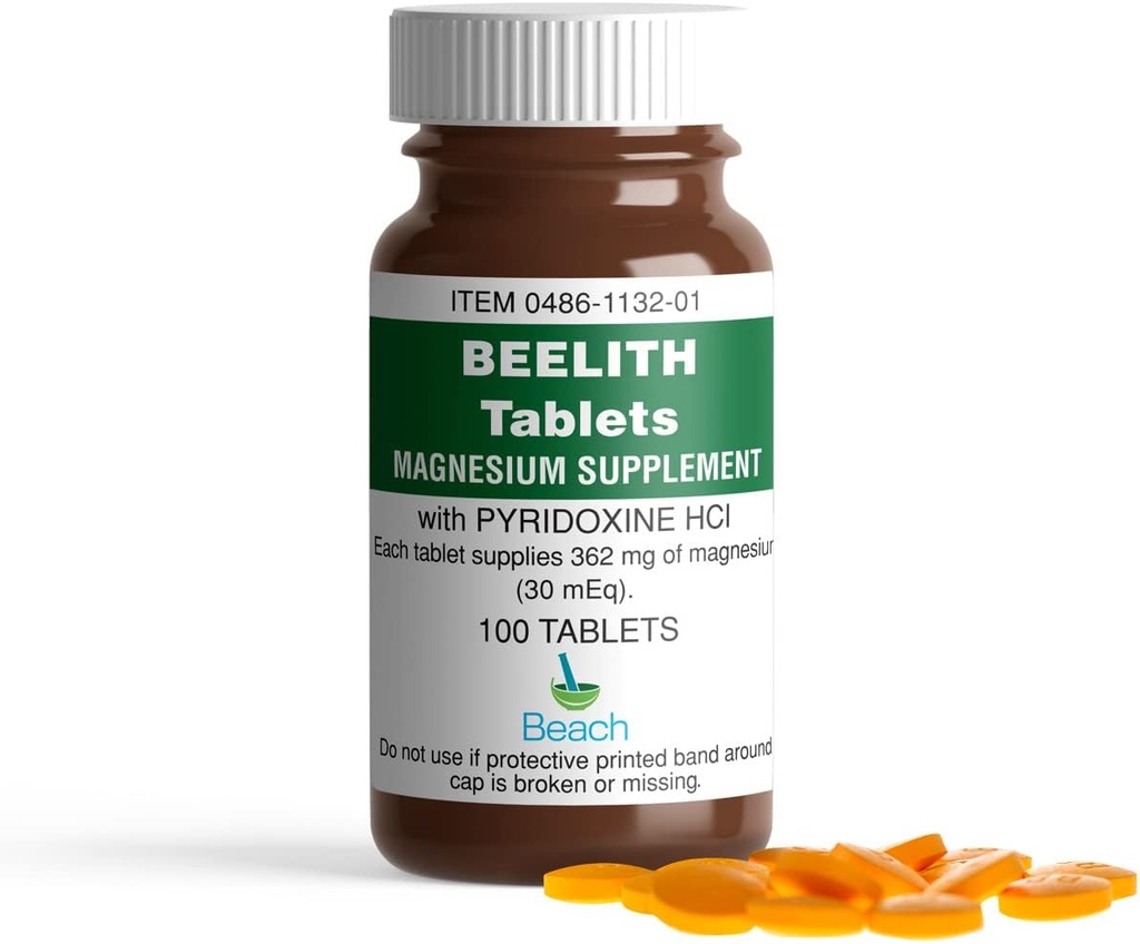 Tablets Magnesium Supplement with and pyridoxine HCL - 100 Each