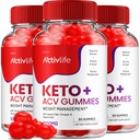 ActivLife Keto ACV Gummies - Active Life Keto Apple Cider Vinegar Gummies, ActivLife Keto + ACV Kilo Yönetimi Gummies ActiveLife Advanced 1000 mg Formula (3 Pack - 180 Gummies)