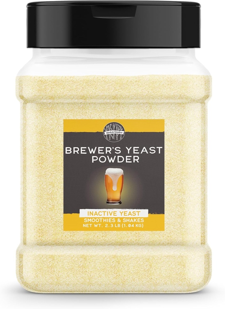 BIRCH & MEADOW Brewer's Yeast, 2.3 lb, Ανενεργή Yeast, Smoothies & Shakes, Συμπλήρωμα