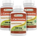 En İyi Doğallar L-Carnosine 500 mg 100 Vcaps (100 Kont (4000 of 3))
