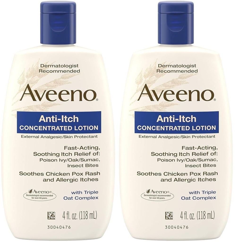 Aveeno, Anti-Itch συμπυκνωμένη Lotion, 4 fl oz- συσκευασία των 2