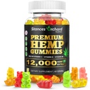 Hemp Gummies Advanced Extra Strength - Υψηλής ισχύος κάνναβη Gummy για ενήλικες Χαλάρωση - Φυσικό, Βιολογικό, Χωρίς Ζάχαρη, Vegan, Φρουτώδεις Βρώσιμες - 60 Count, 2-Month Supply
