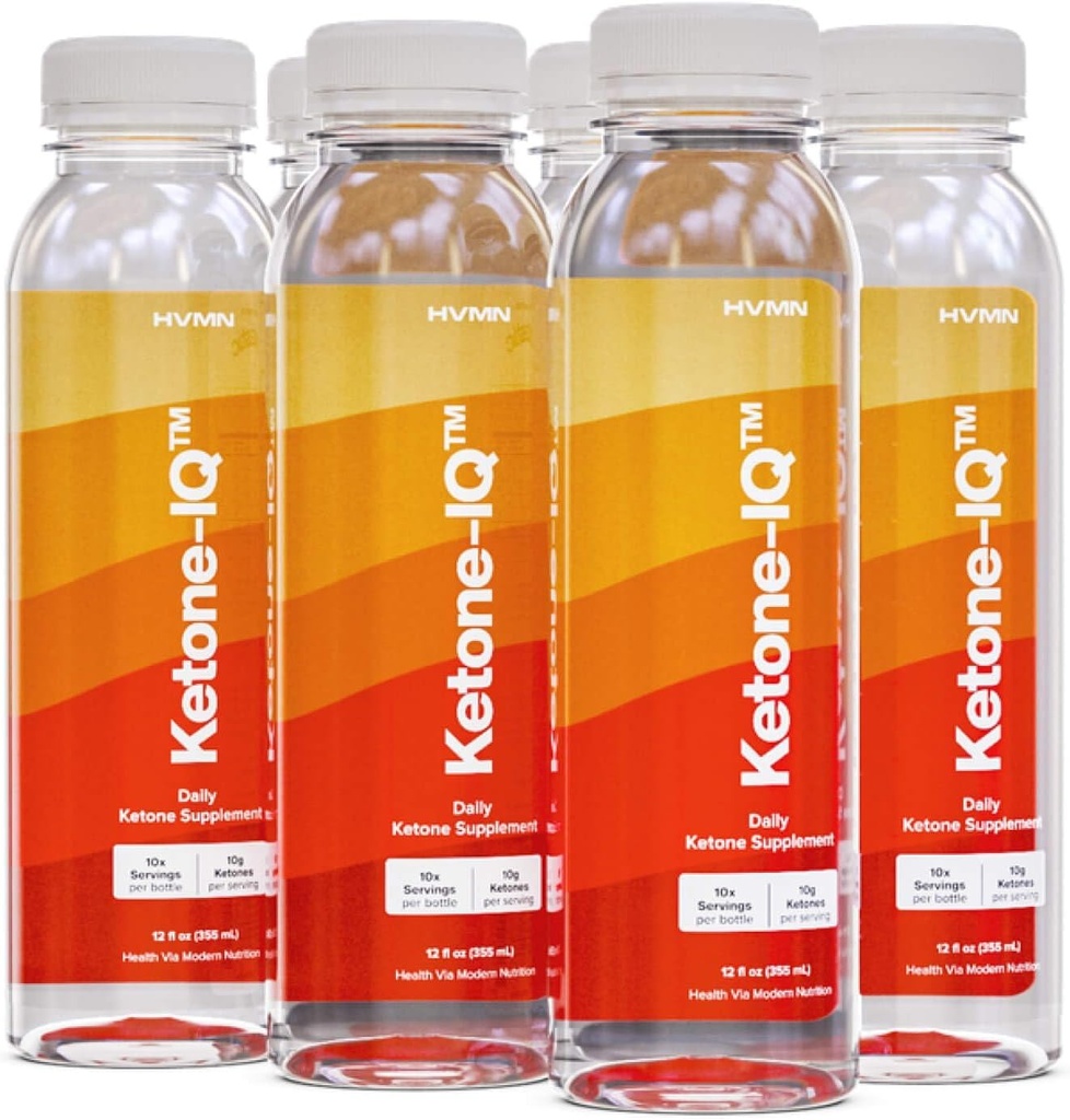 Ketone-IQ - Yakıtınızı Ketonlardan alın. No Sugar, No Salt, No Caffeine. 60 Sürekli Elevate Ketone Seviyeleri için İçilebilir Ketonlara hizmet eder. Yeni ve geliştirilmiş Formulation! (6 ct)