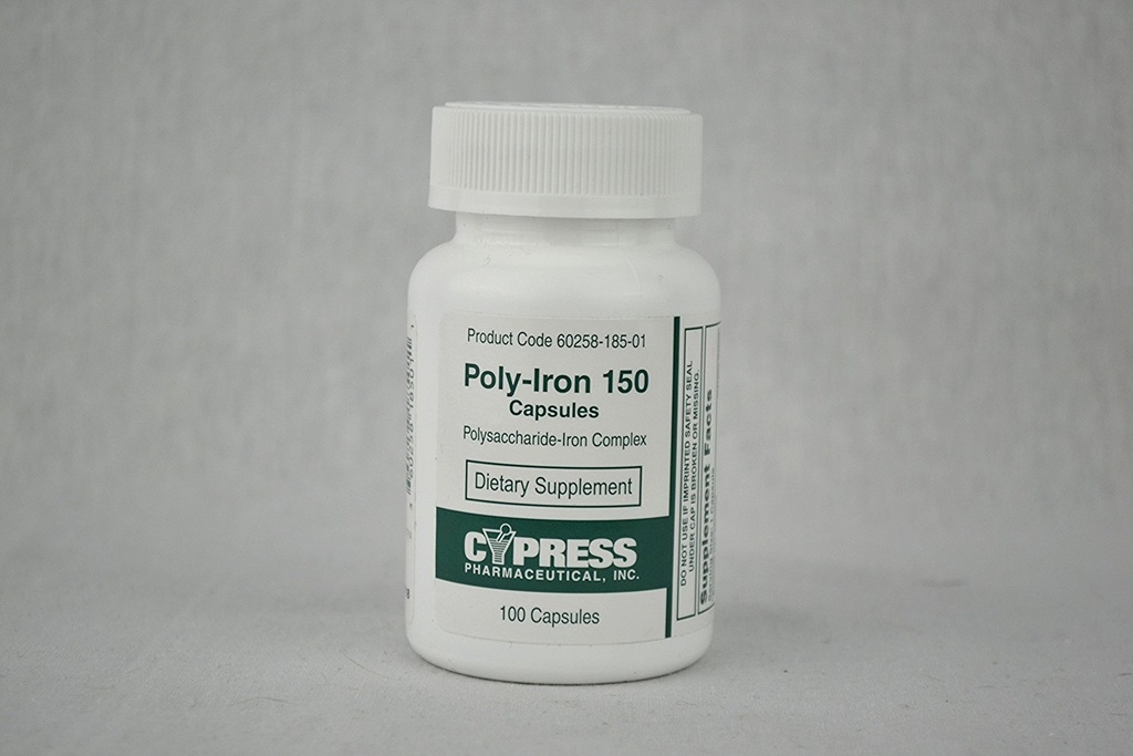 Cypress Poly-Iron 100 Caps Niferex 150Mg - 100 Kutu - Model 185-01 [Sağlık ve Güzellik]