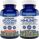 Stonehenge Health Dynamic Liposomal Vitamin C + Dynamic Immunity Sche Supplements to Support Immune System, Collagen Synthesis ve Beyin Sağlığı
