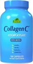 CollagenC - Clolagen Hydrolysate κάψουλες με βιοτίνη από την Alfa Vitamins - Συμπλήρωμα διατροφής κατά της γήρανσης για το δέρμα, τα νύχια και την αποκατάσταση των μαλλιών - Υποστηρίζει τα οστά & τους μυς - Made in USA - 180 Κάψουλες