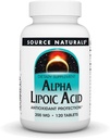 Source Naturals Alpha Lipoic Acid 200 mg Sağlıklı Şeker Metabolism, Liver Function & Energy Generation - 120 Tabletler