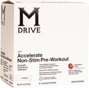 Mdrive Pre-Workout Toz, Single Service Packets, Karma Berry, 30 Count (Non-Stimulant, Karma Berry)