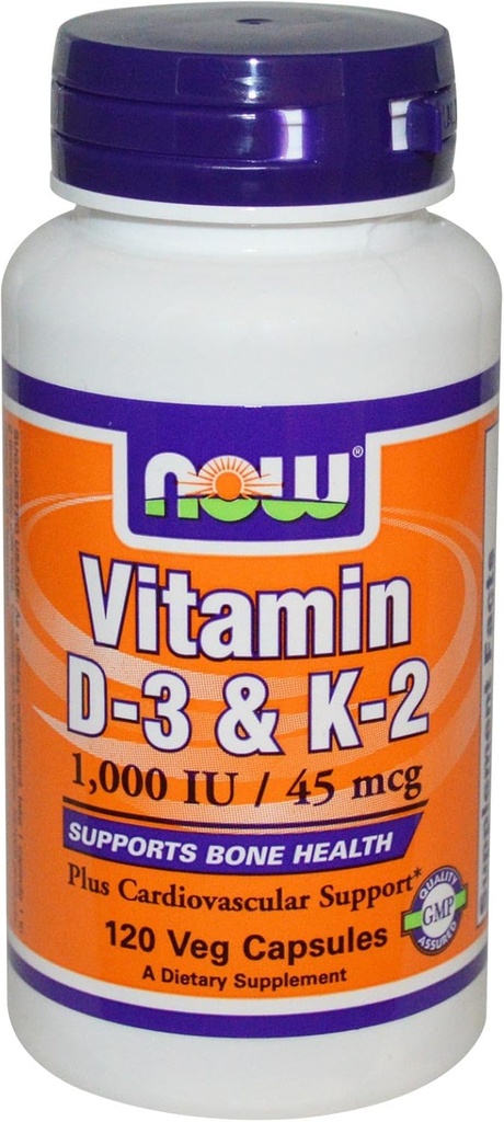 Βιταμίνη D-3 & K-2 120 VegiCaps (πακέτο του 2)